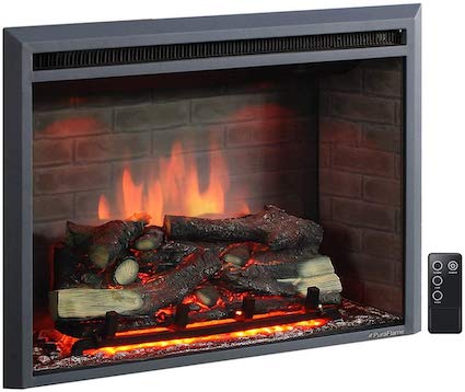 Best insert electric fireplace: PuraFlame Western.