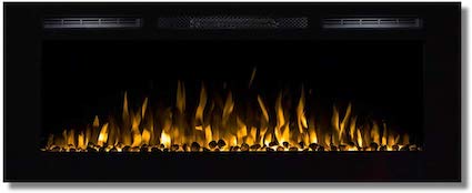 Our vote for best wall mount and recessed electric fireplace: Regal Flame Fusion.