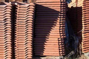 Roof tiles.